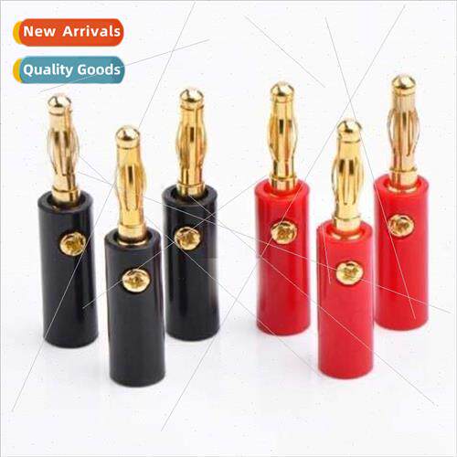 4MM wh set screws jacks Amplifier Speaker Banana Plug 4pcs F