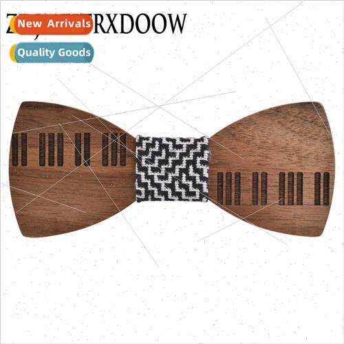 New Vintage Trend Men Su Bow Tie Solid Wood Wooden Bow Tie