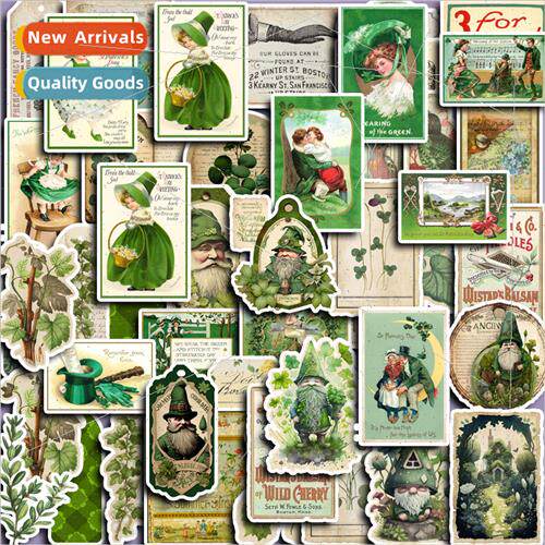 Botanical Patterns Stickers cky Green 50pcs Large Edition Ha