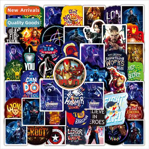 50 Avengers Superhero Doodle Stickers Bicycle Computer Lapto