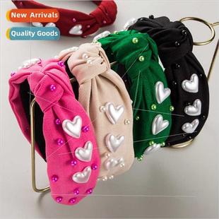 hair bands love Valentine hea multiple Day inlaid new female