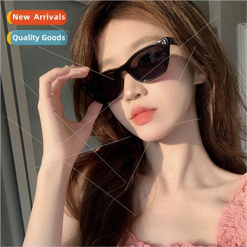 Korea small face concave styling cat-eye retro sunglasses wo
