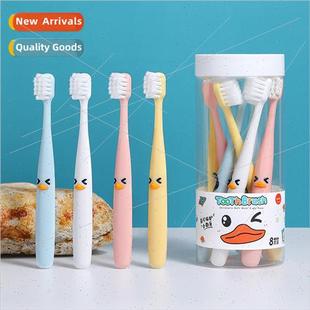 8pcs bucket children Whe toothbr bristles Duck soft ttle set