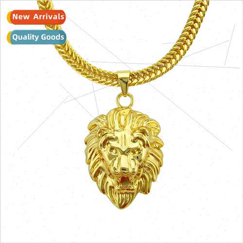 alloy lion head pendant hip hop hiphop necklace Europe hipst