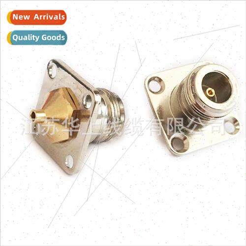 RF coaxial connector N-KFB2 spl gold-plated to 086/RG405 sem