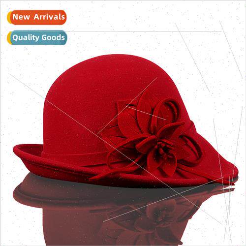 Autumn  Banquet Pretty Hat Ladies Winter Warm Pure Wool High
