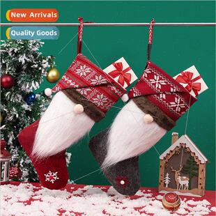 2023 New Gnome Faceless Old Man Christmas Stocking  Bag Chri