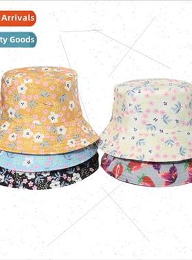 Flower fisherman hat female new Korean  round face suable  s