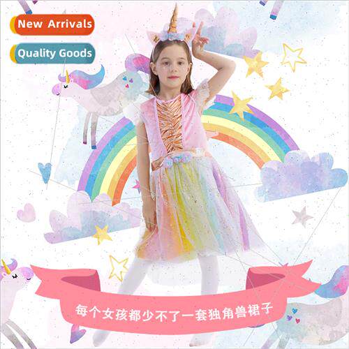 Halloween new unicorn cosplay anime costumes princess mesh s