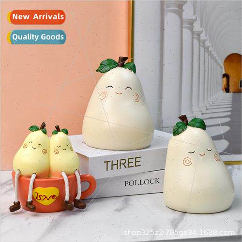 Cartoon pear desktop ornaments home living room decorations