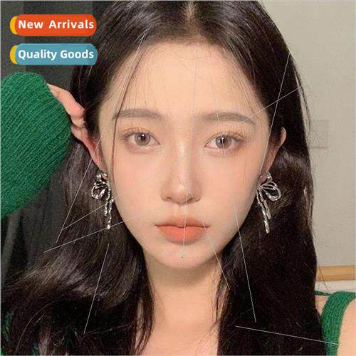 Sweet spicy wind metal butterfly diamond earrings female lon