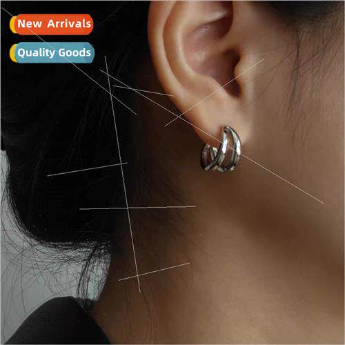 earrings earrings female tide niche minimalist wind double r