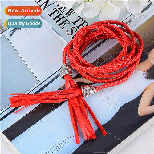popular hand-woven waist rope versatile tassel waist chain K