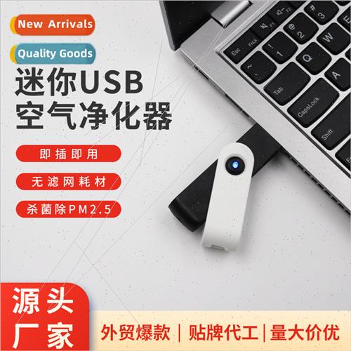 Mini Portable Negative Ion Desk Computer USB Air Purifier Sm