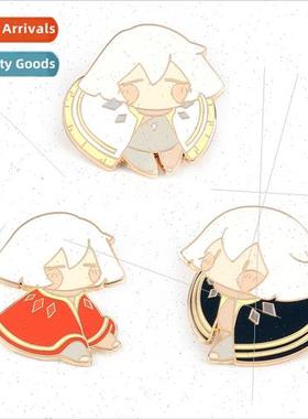 Game  light encounter flat mushroom brooch secondary  cartoo