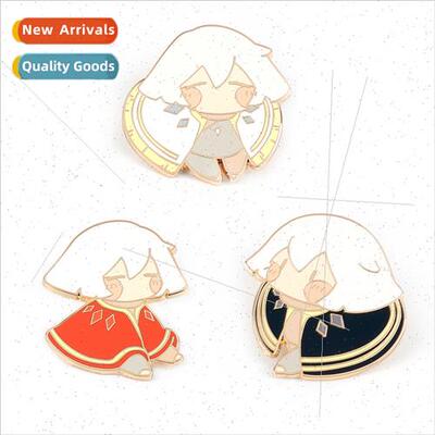 Game  light encounter flat mushroom brooch secondary  cartoo