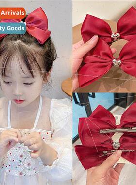 Korean sweet children hair clips bow hair card girls headdre