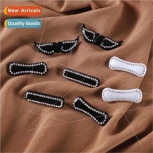 whe female diamond plastic fixed point black square New bow