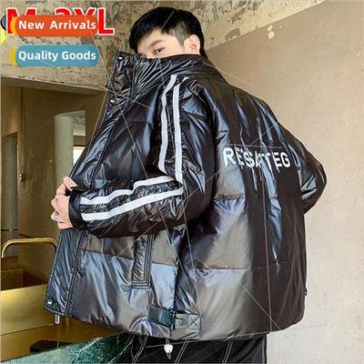 2023 winter new three bars thickened down jacket men short K