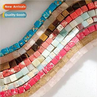 square loose beads 6mm jewelry stone diy accessories natural