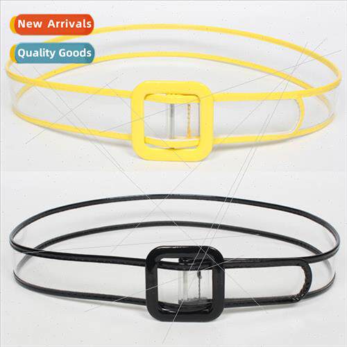 Plastic Transparent Decorative Wide Belt Fashion Hundred Col