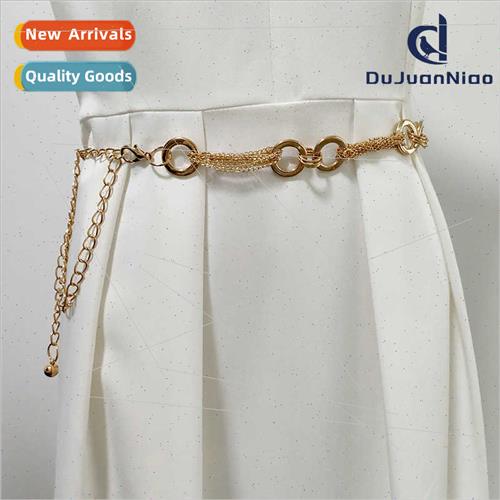 Ladies Metal Premium Feeling Waist Chain Accessories Women C