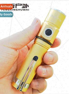 D16 mini 18650 rechargeable flashlight wh pen clip Q5 LED la