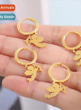 Angel Eros Cupid earrings niche earrings childish girl 2021