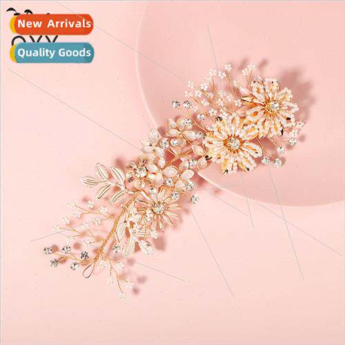 Bridal hair accessories heavy weaving Mori flowers hair clip