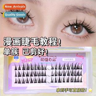 mulation Segmented Hard Fake Fairy Natural Stem Hair Eyelash