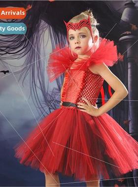 Ghost Festival red ltle wch princess dress horror masquerade