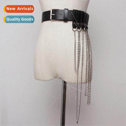 Punk Chain Pendant Belt Women  Fashion Decoration Long Shirt