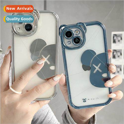 适用 iphone13 plating bear photo frame plating phone case XR