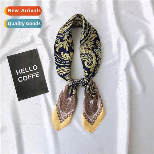 Koreas new 70 silk scarf women small square scarf spring and