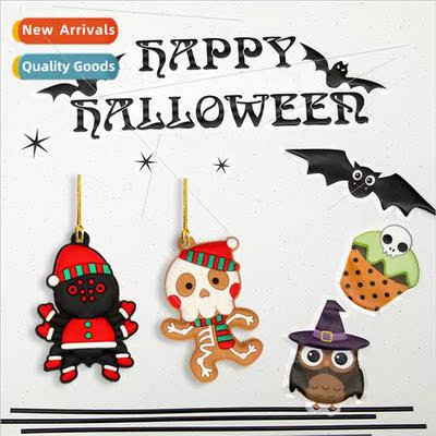Halloween pvc pendant new Halloween pumpkin skeleton spider