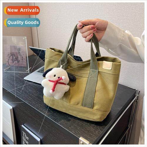 Korean canvas bag female new simple fashion ladies handbag l