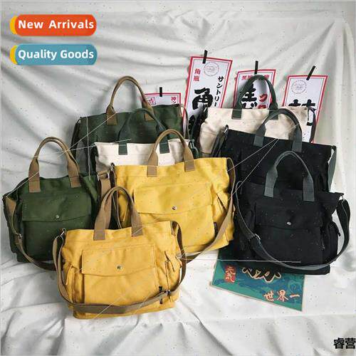 good  size  canvas women bag 2023 fashion new casual ins cro
