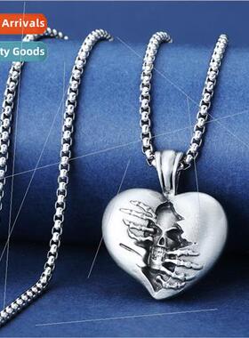 Europe Punk Skull Necklace Men Hip Hop Pendant Fashion Perso