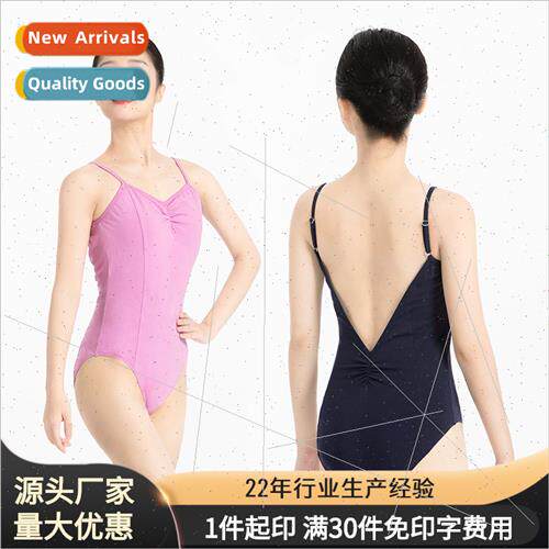 Adult ballet clothing pleated suspenders waisted back thin o