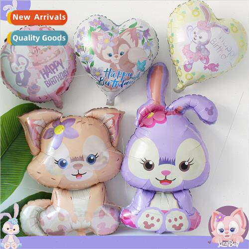 Cartoon bunny aluminum film balloon children birthday decora