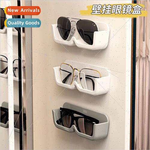 Wall-mounted hole-free eyeglasses organizer decorative put m