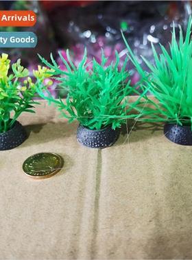 Fish tank aquascape simulation aquatic plants aquarium decor