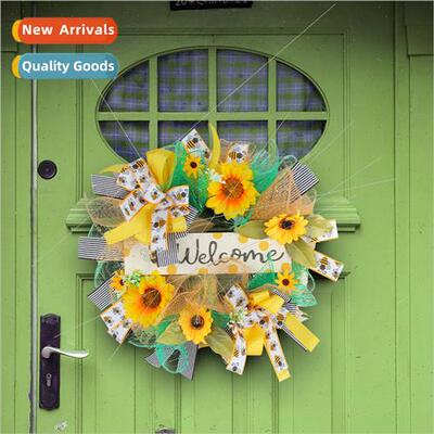 Bee Festival lk Wreath Hanging Home Wreath Decoration Holida