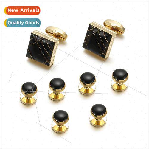 French cufflinks High  fun enamel buttons Hundred dress lape