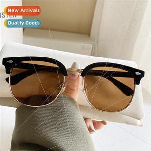 protection half sunglasses fra studs men rice Retro retro