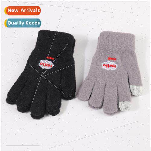 hello gloves female autumn winter  warm cold thickened unive
