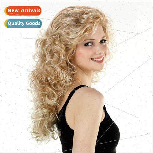 Fashion Women Wigs Europe Fluffy Long Curly Hair Head Covers