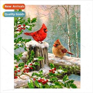 room decoration painting Animal cross living magpie stc bird