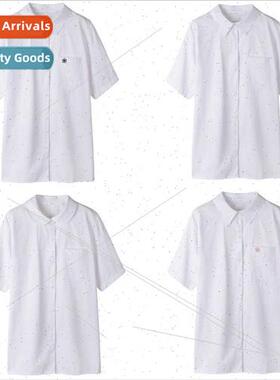 Japan JK unim short-sleeved pointed collar shirt opaque summ