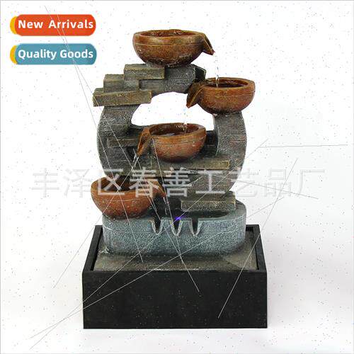 Interior decor office creative desktop running water fountai